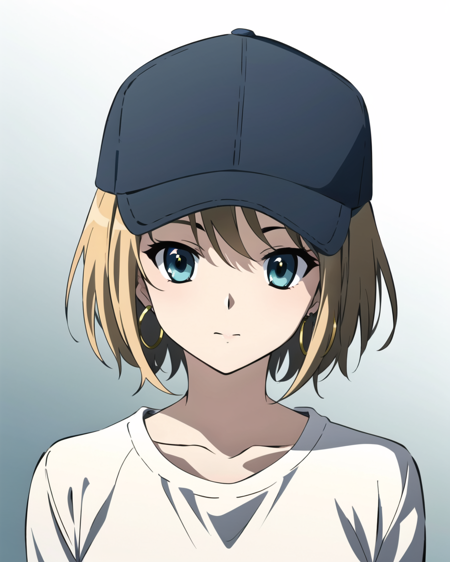 3978523221-1171395564-kyoani haruhi style, masterpiece, best quality, 1girl, aqua eyes, baseball cap, blonde hair, closed mouth, earrings, green backg.png